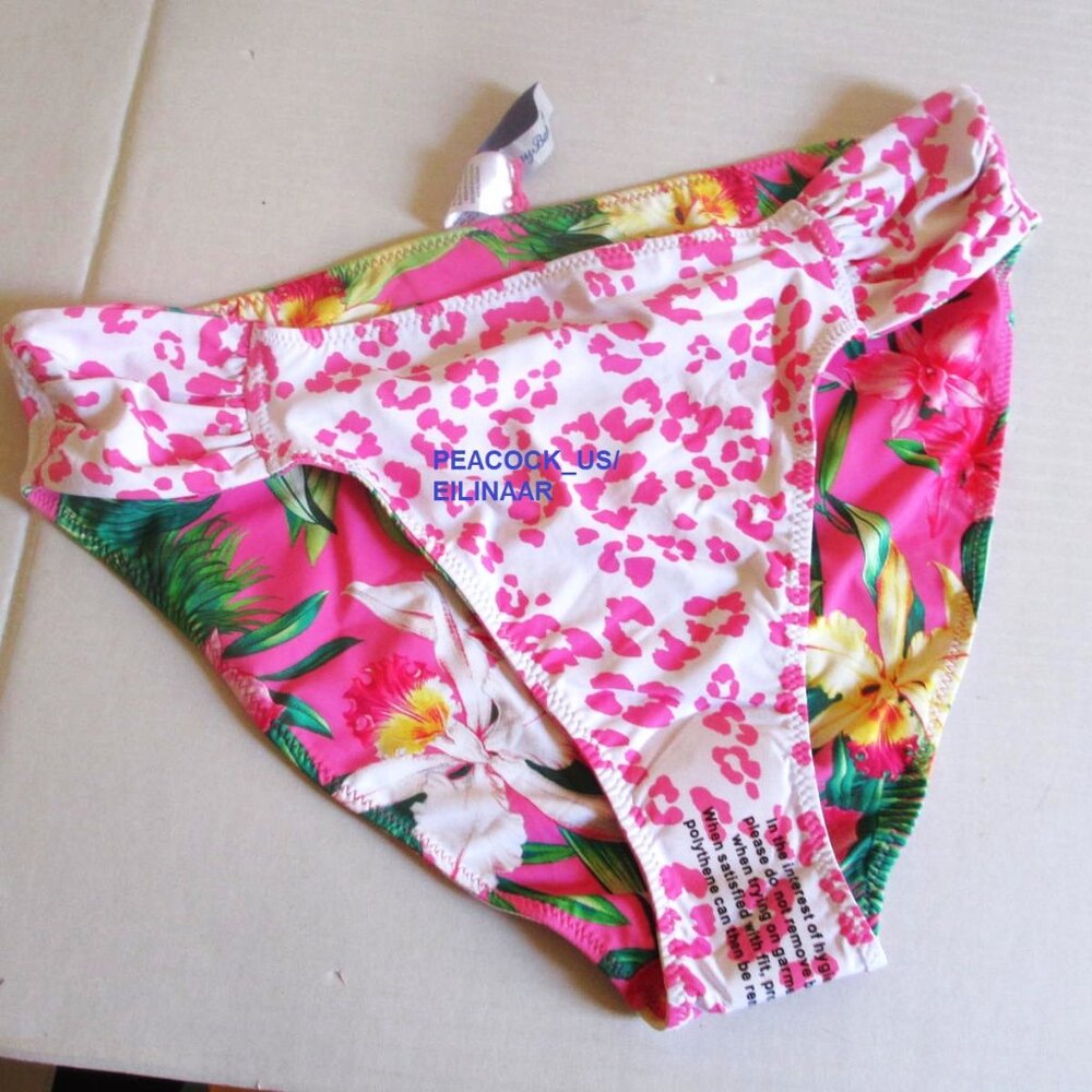 Tommy Bahama Orchid Garden Swim Hipster Bikini Bottom Size XL Pink Floral $79 - Picture 4 of 5